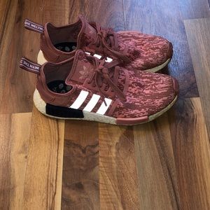 Pink Glitch Camo Adidas NMD Boosts